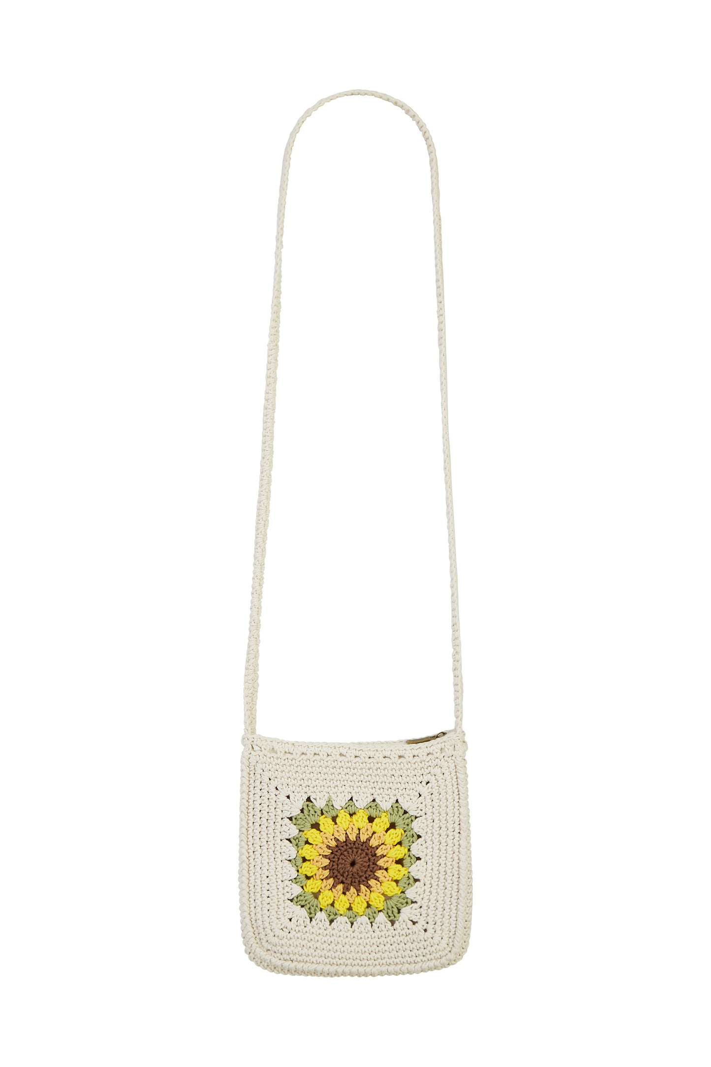 Yumi Handmade White Sunflower Crochet Bag ACC BAGS Yumi