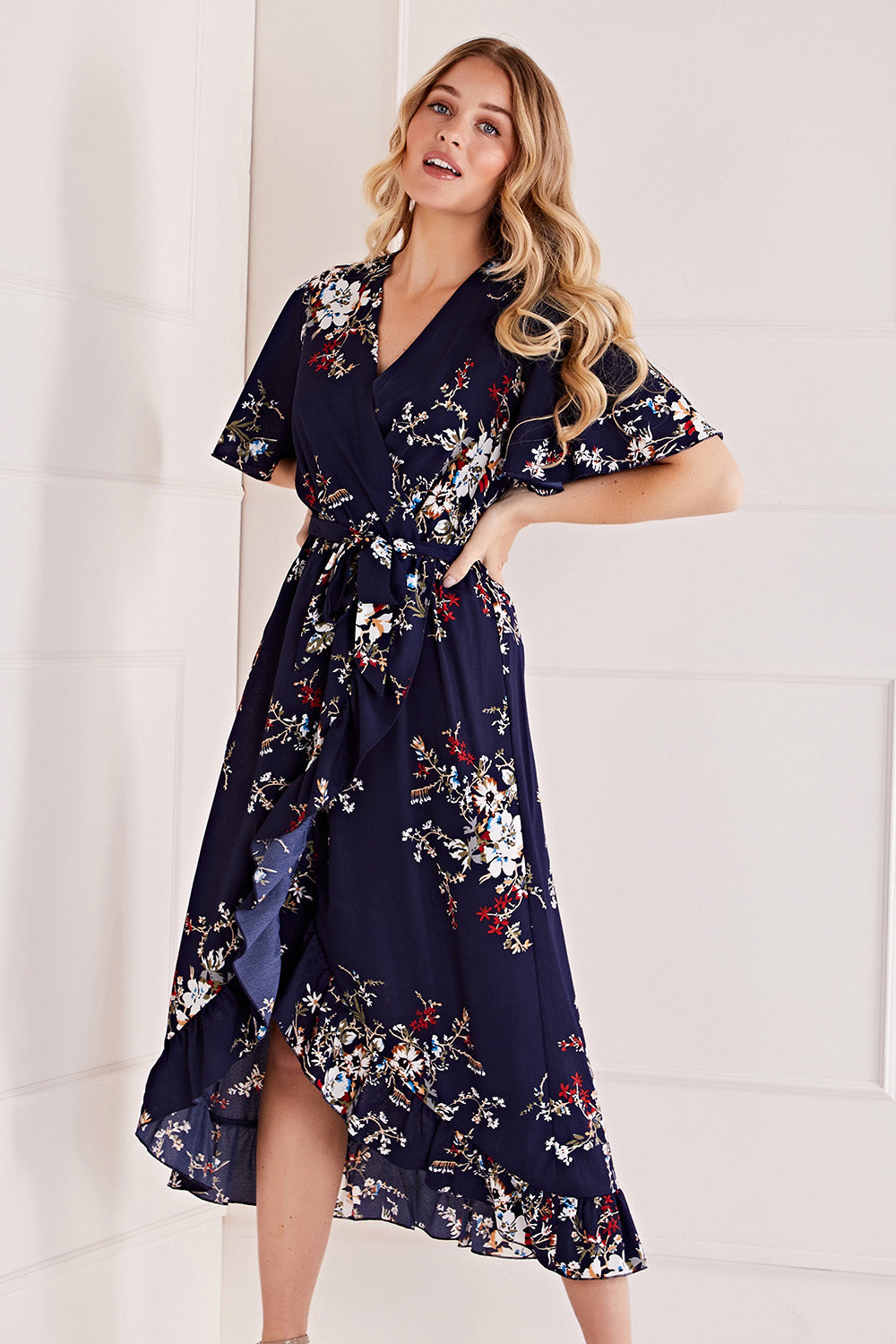 Dipped Hem Maxi Dress Mela