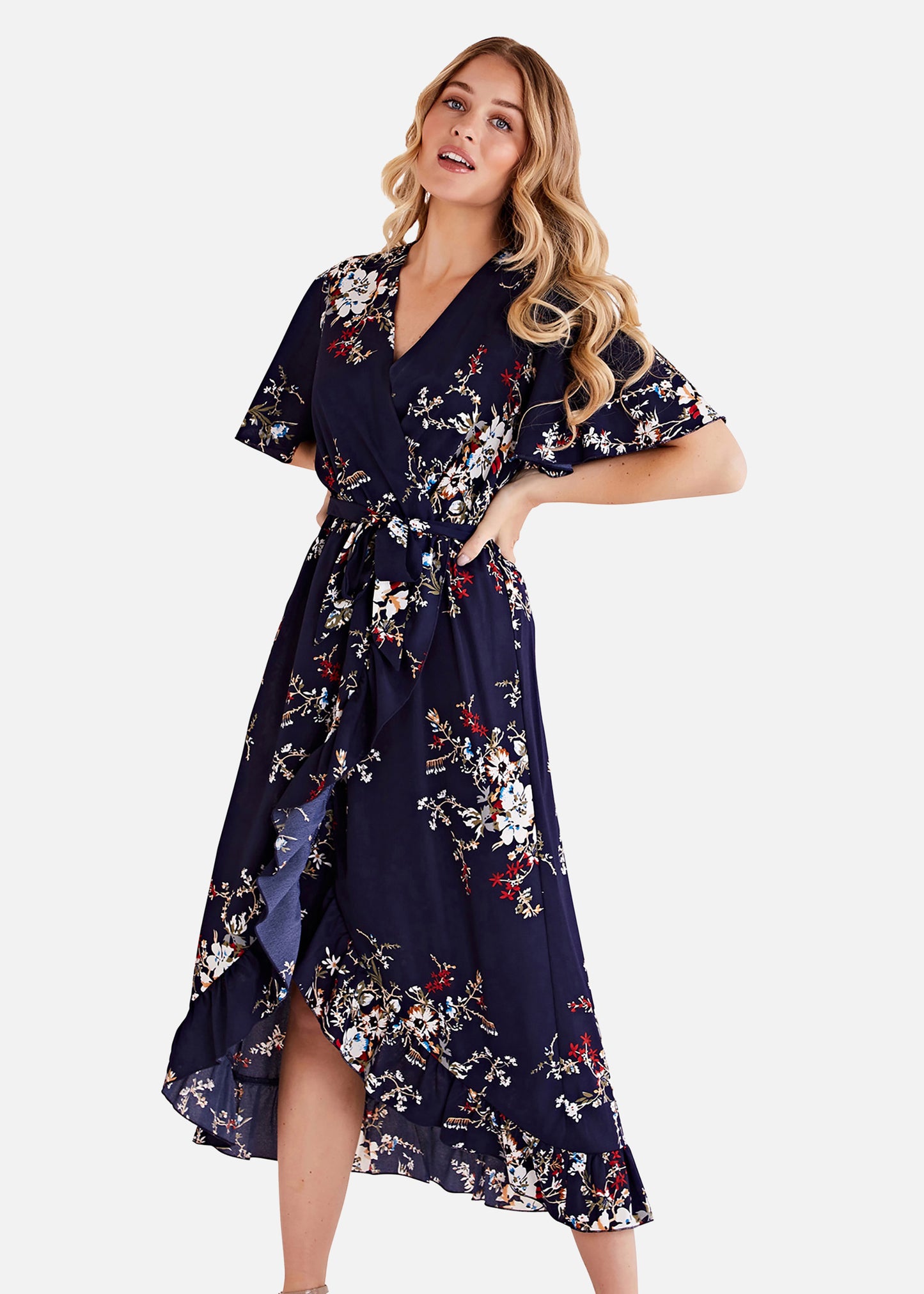 Dipped Hem Maxi Dress Mela