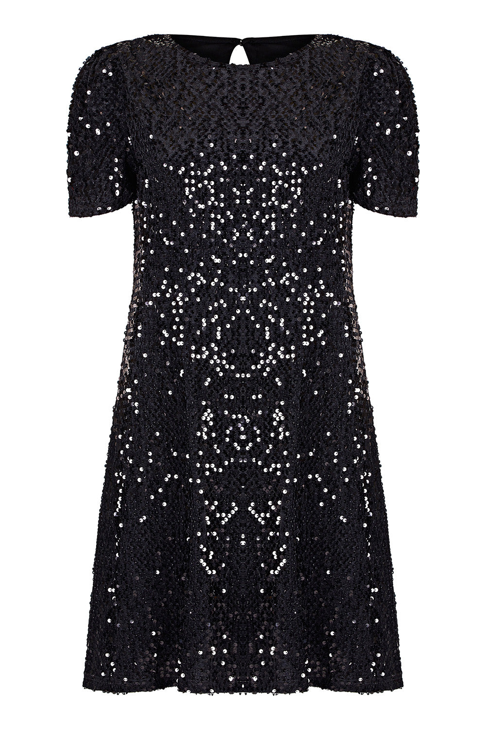 Mela Black Sequin Tunic Dress Mela