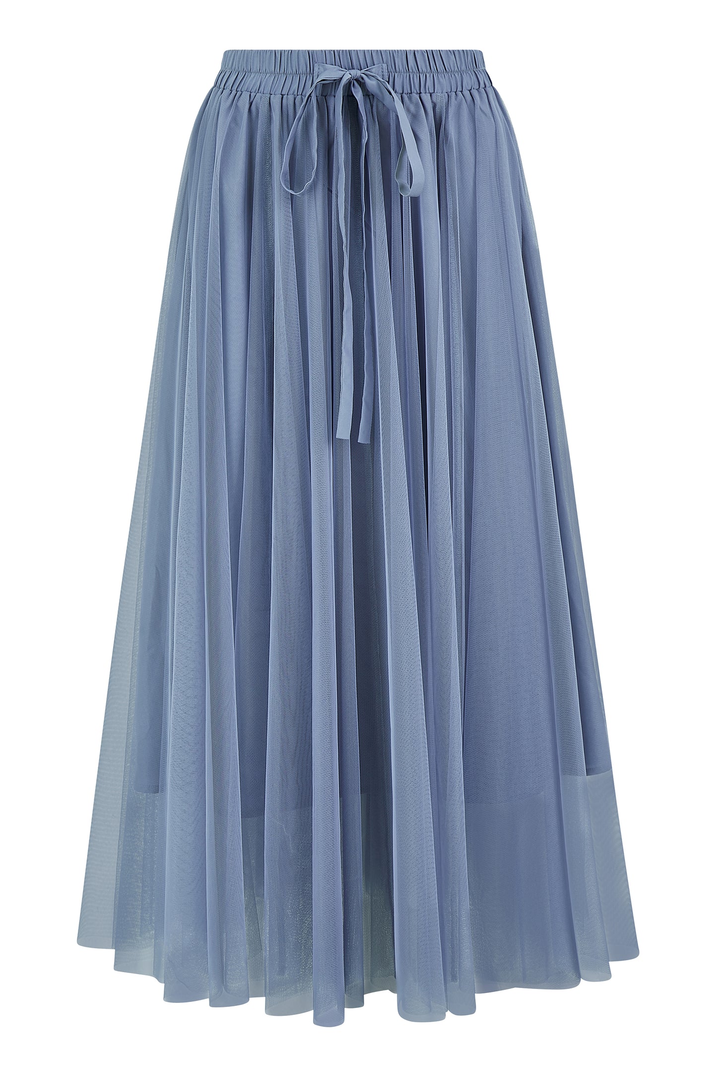 Yumi Blue Mesh Tulle Skirt SKIRT Yumi