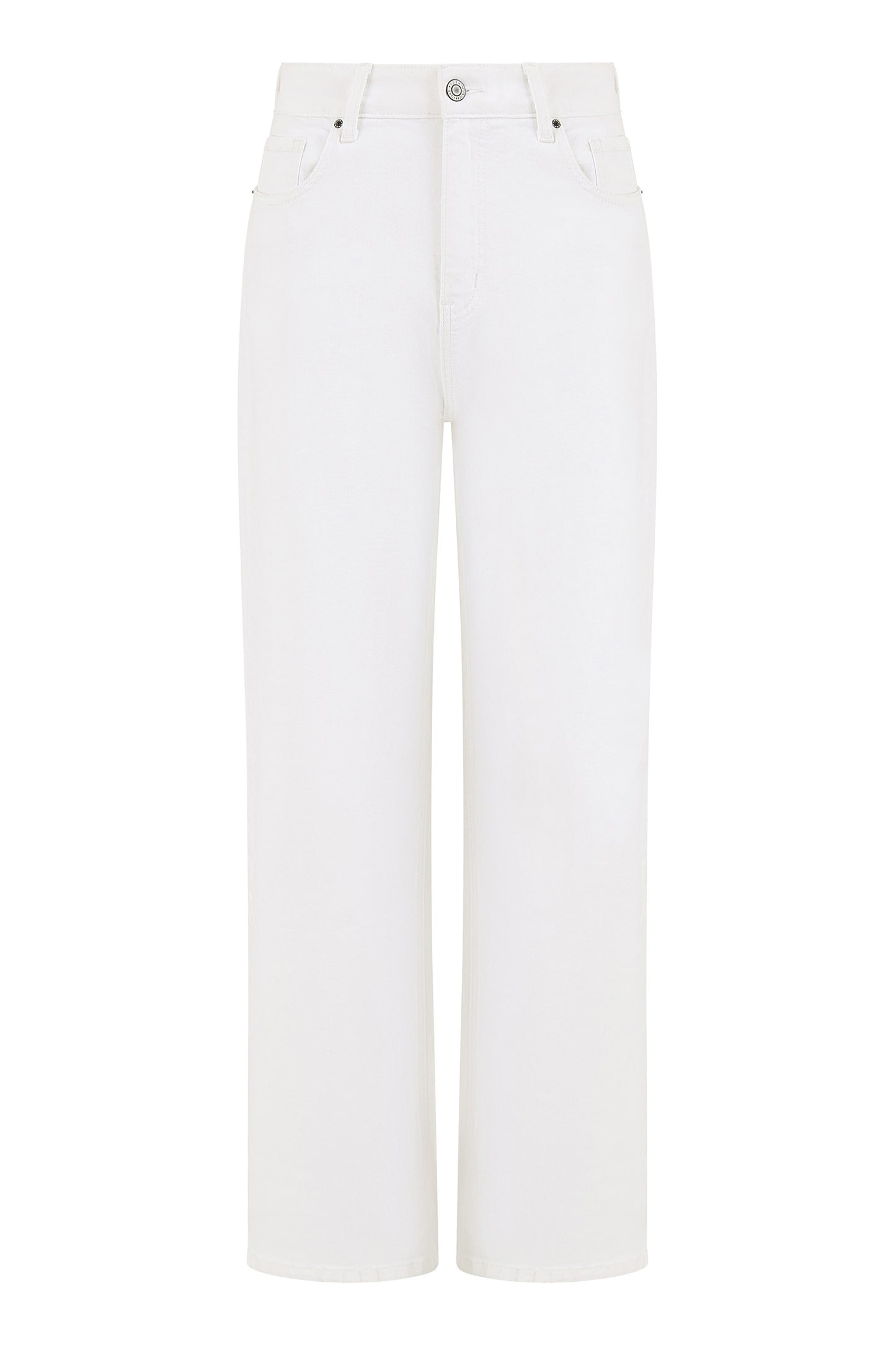 Yumi White Wide Leg High Waist Jeans TROUSER Yumi