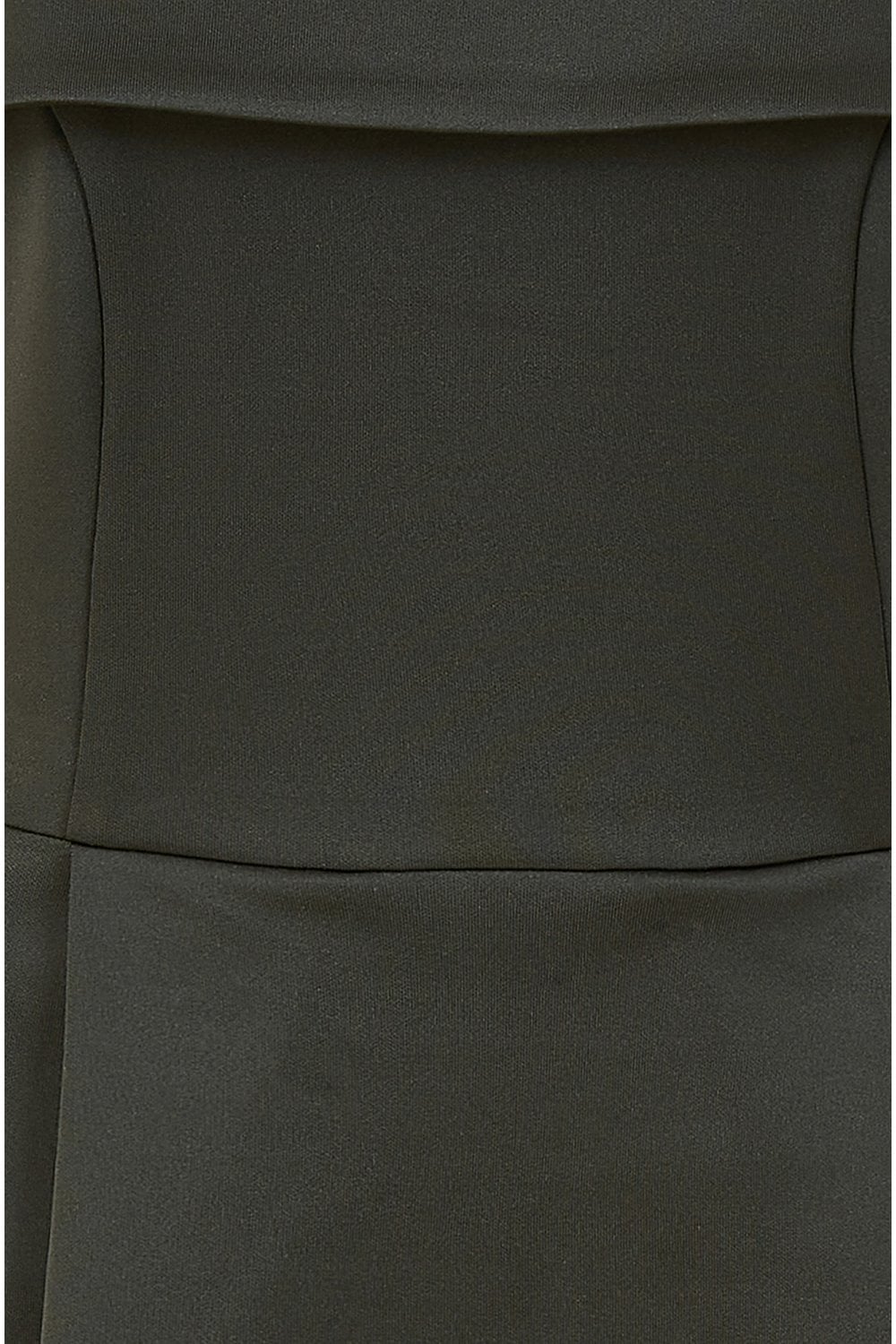 Mela Black Bardot Dipped Hem Dress Mela