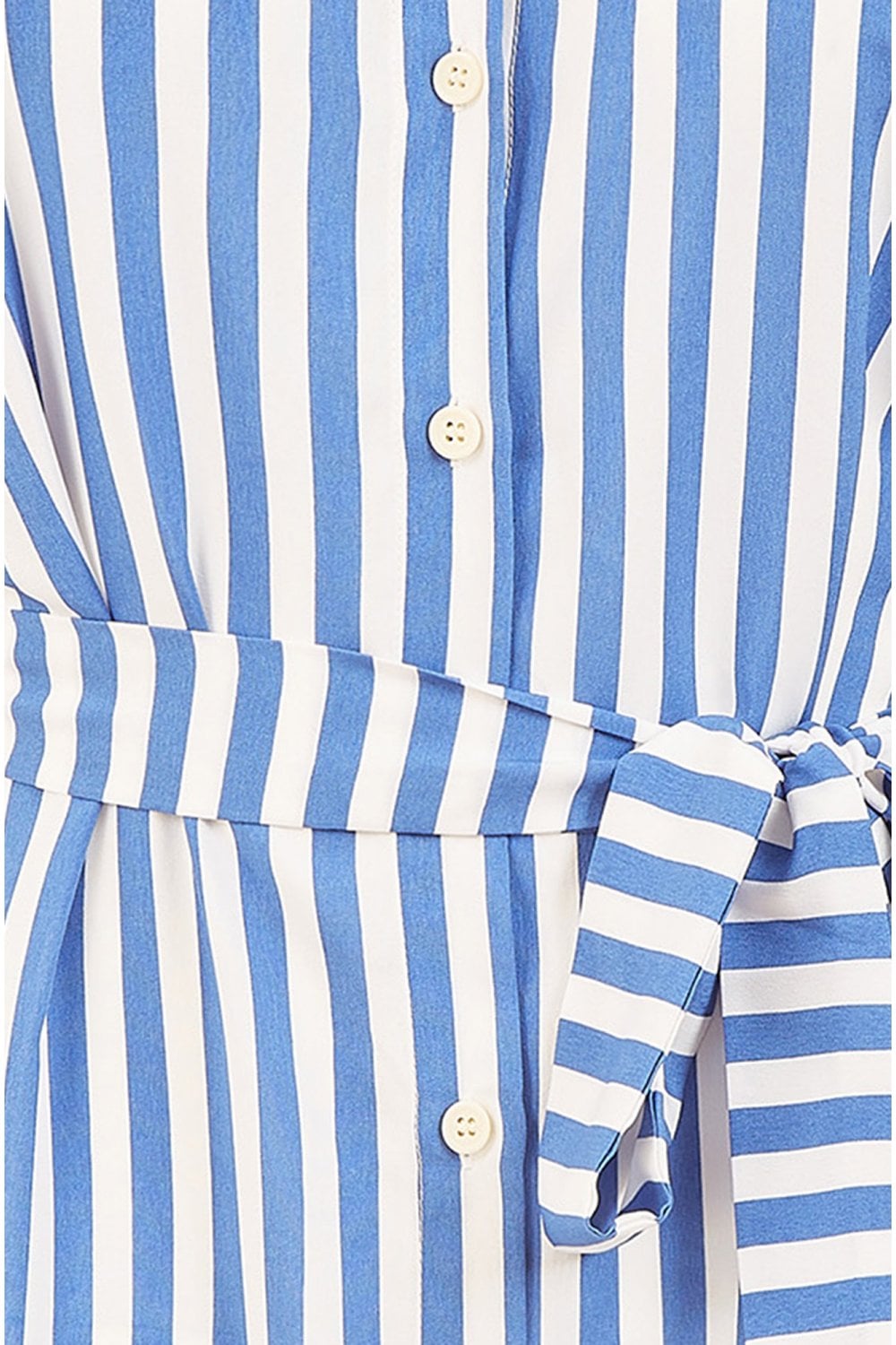 Mela Blue Striped Relaxed Fit Shirt Dress Mela