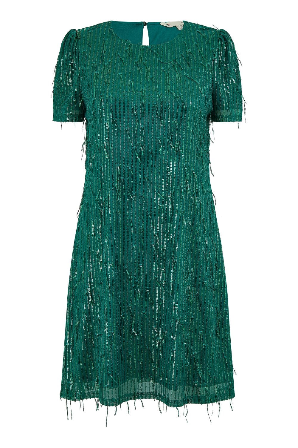 Mela Green Dripping Sequin Tunic Dress Mela