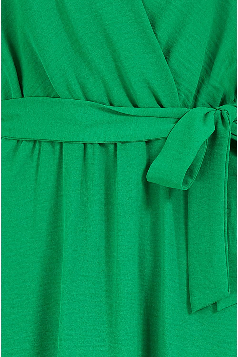 Mela Green Kimono Sleeve Midi Dress Yumi