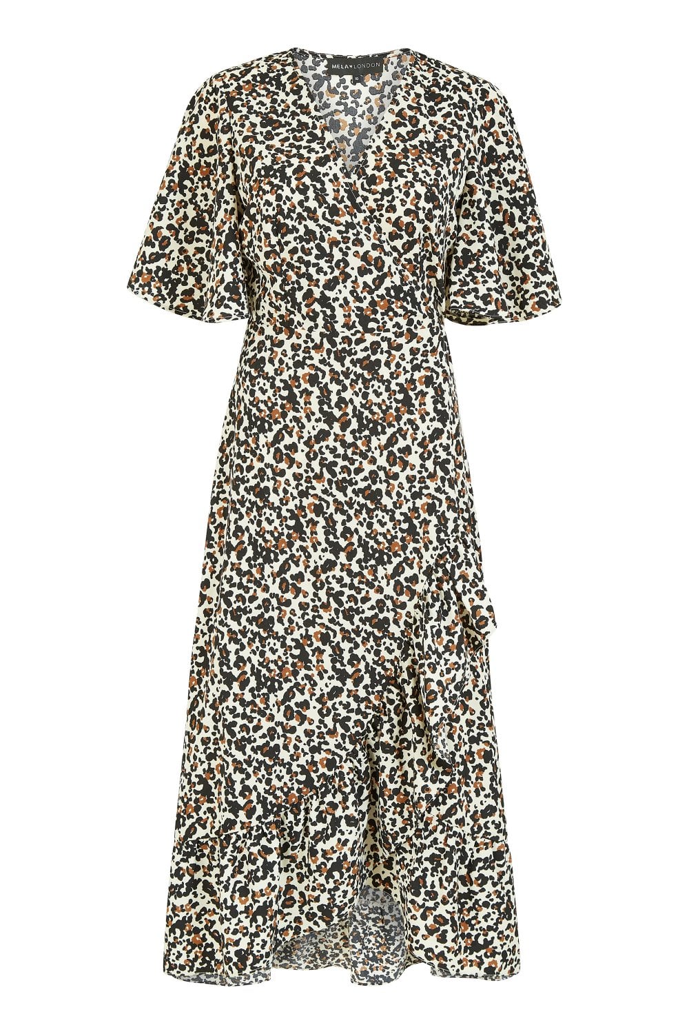 Mela Leopard Print Wrap Dress Yumi