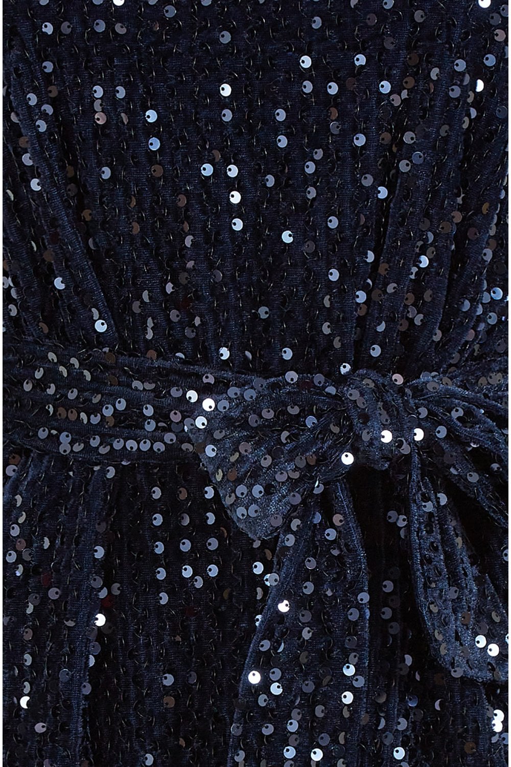 Mela Navy Sequin Smock Dress Mela