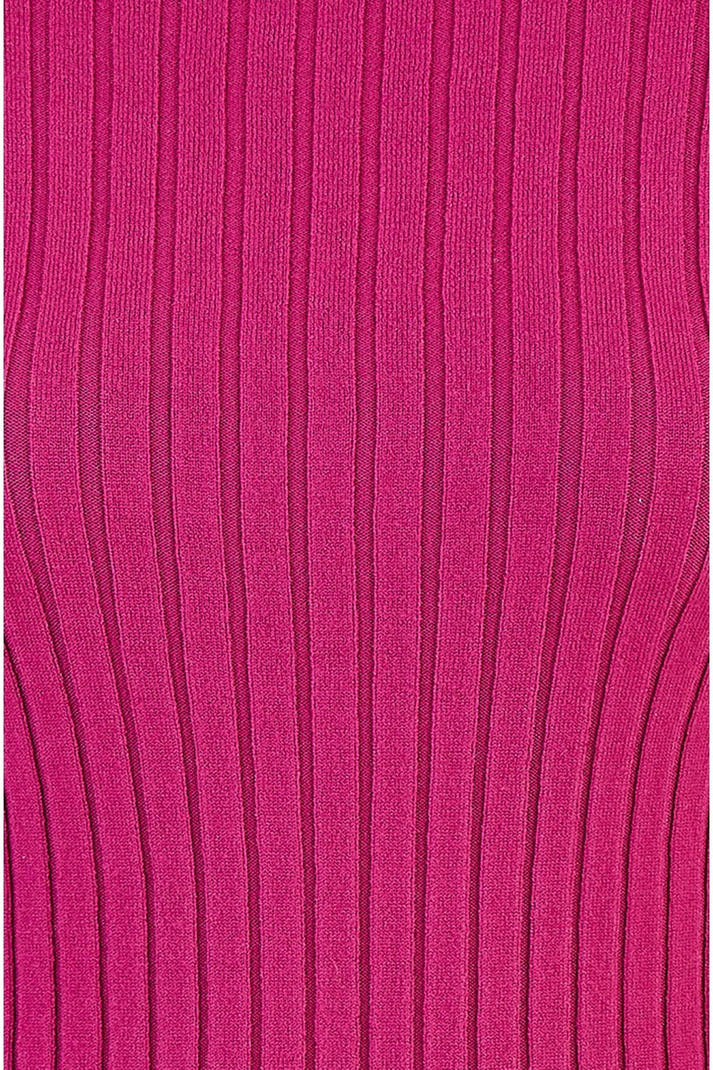 Mela Pink Ribbed Knit Roll Neck Jumper Mela