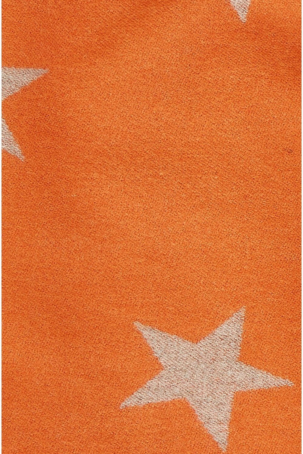 Two Tone Orange And Grey Star Scarf Yumi