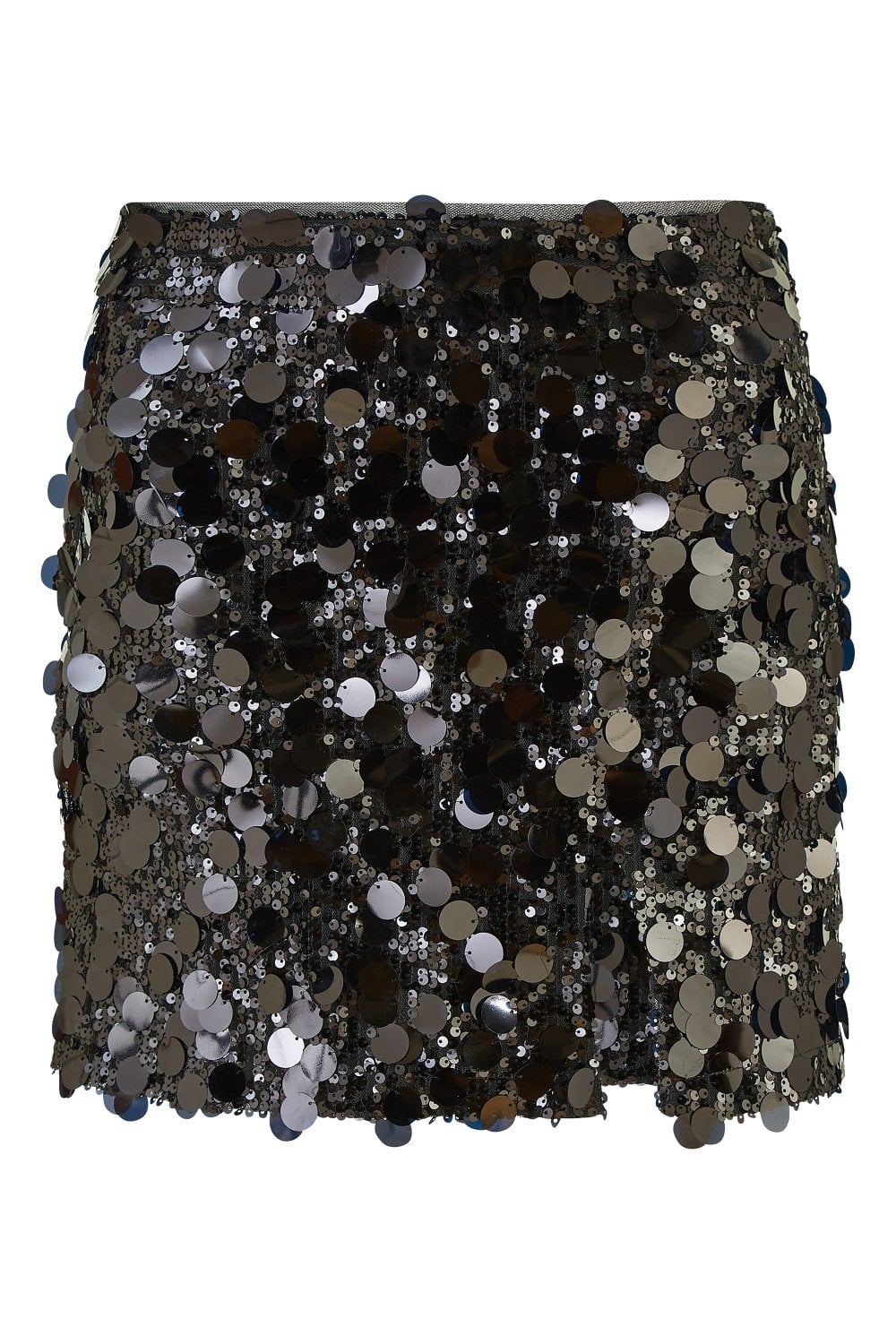 Yumi Black Big Sequin Mini Skirt Yumi