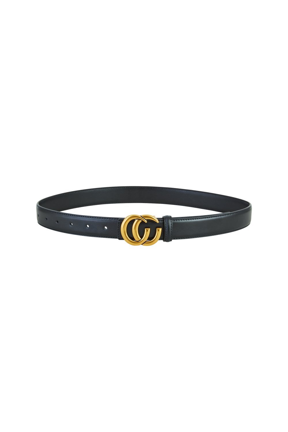 Yumi Black Gold Buckle Circle Belt Yumi