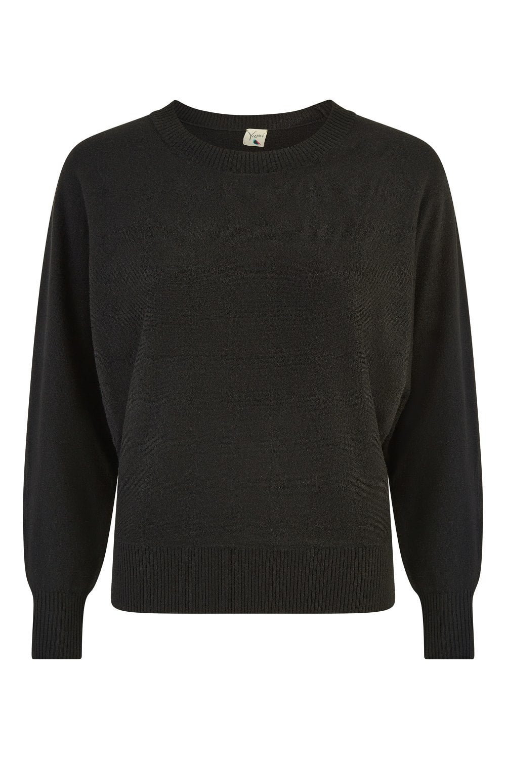 Yumi Black Knitted Batwing Jumper Yumi