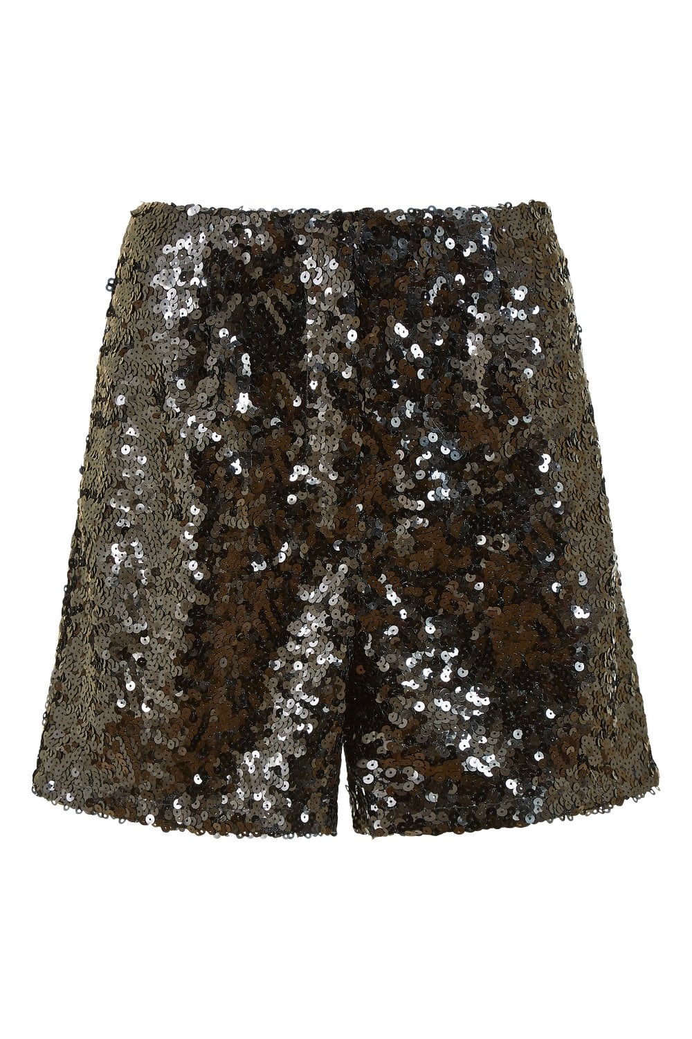 Yumi Black Sequin Mini Shorts Yumi