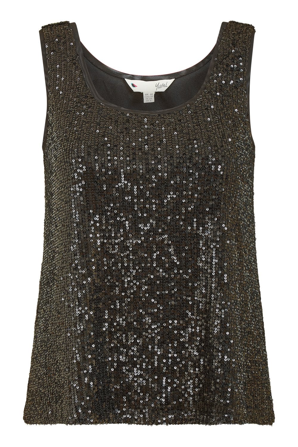 Yumi Black Sequin Vest Yumi