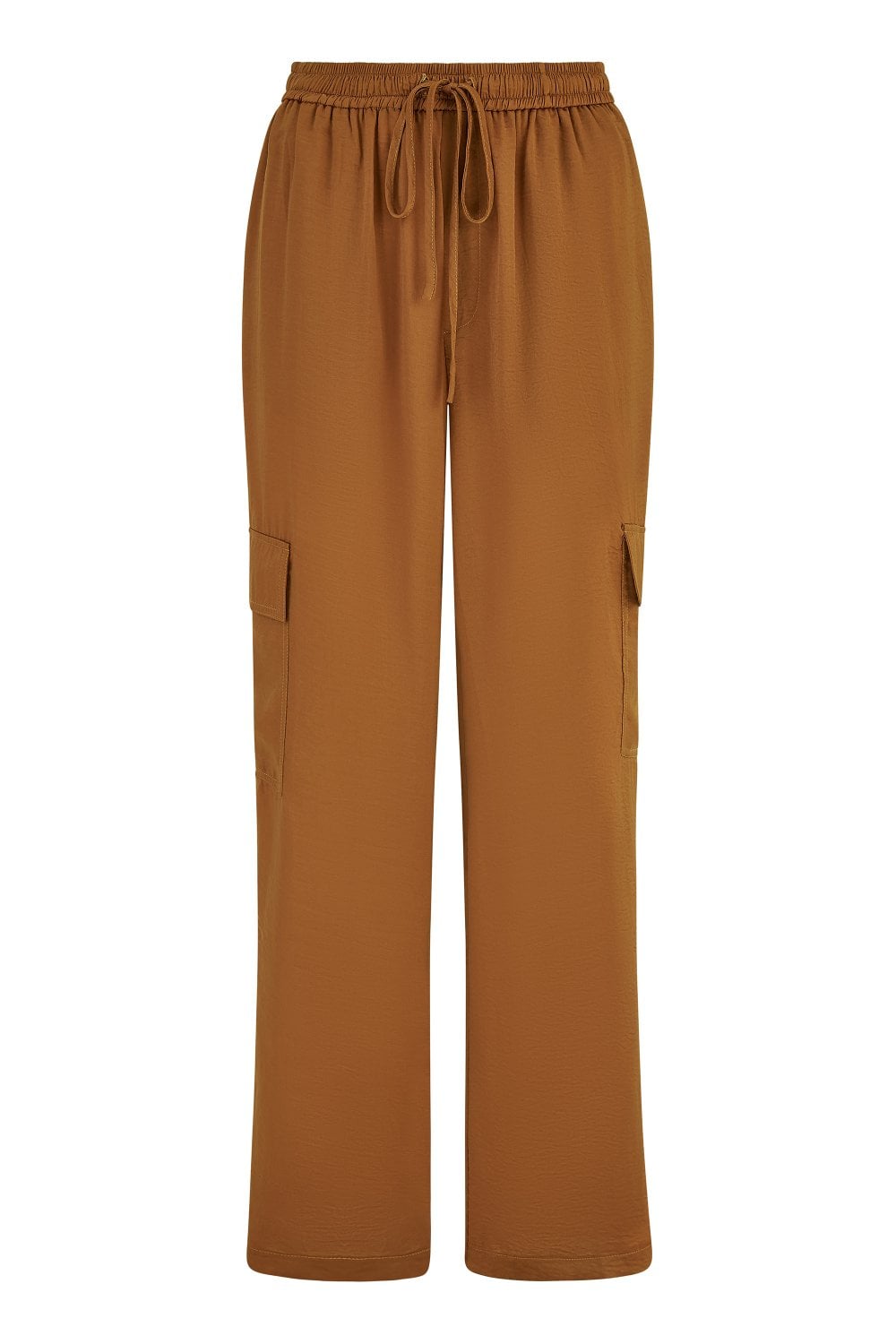 Yumi Burnt Orange Cargo Trousers Yumi