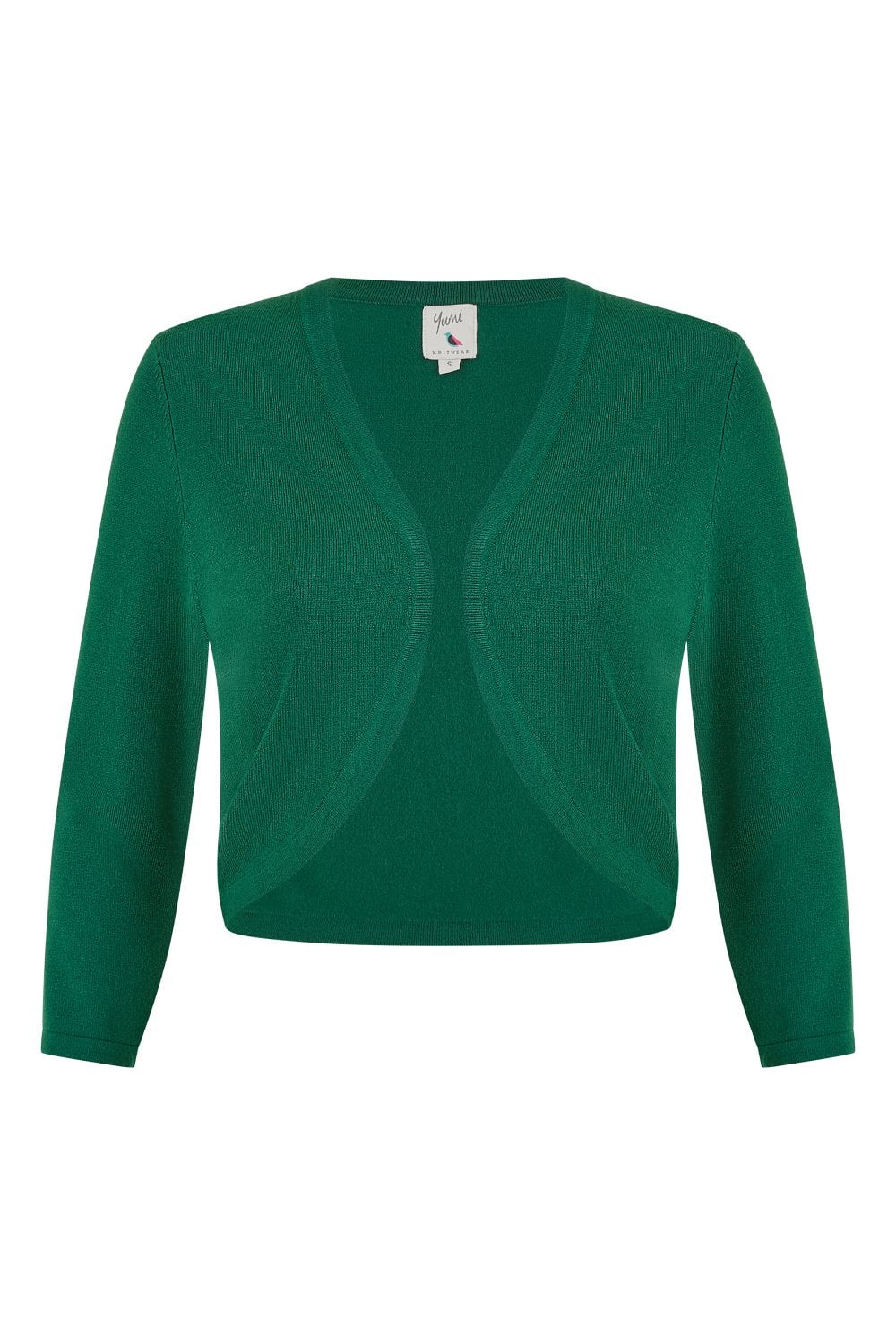 Yumi Dark Green Knitted Bolero Yumi