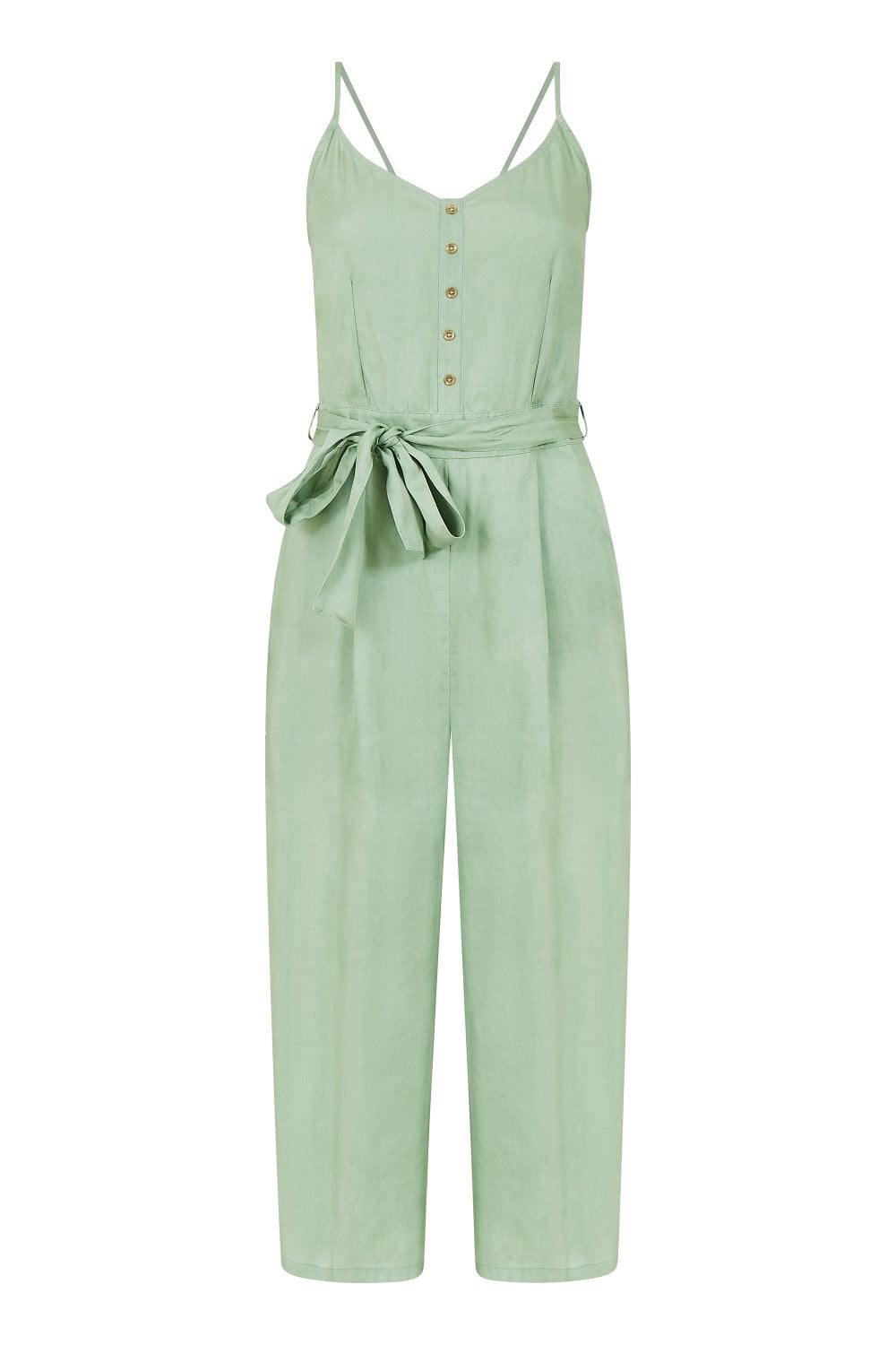 Yumi Green Button Jumpsuit Yumi