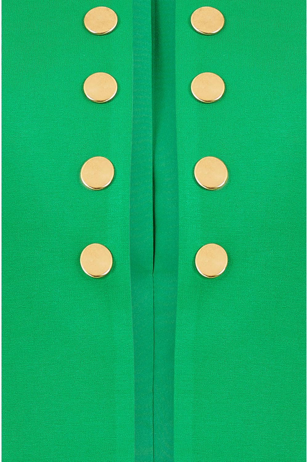 Yumi Green Ponte Jacket With Military Buttons Yumi