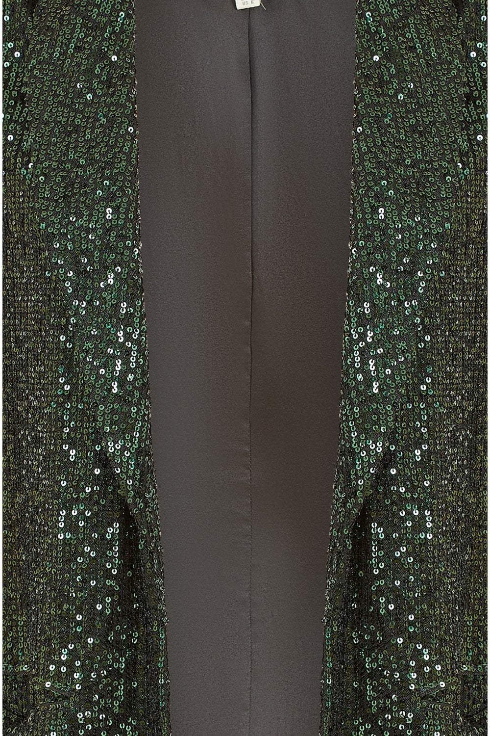 Yumi Green Sequin Blazer With Pockets Yumi