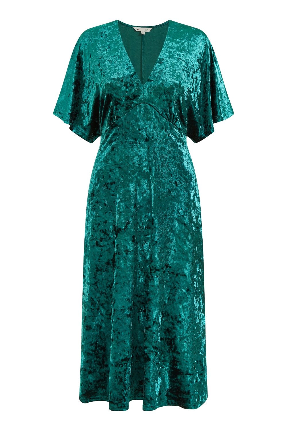 Yumi Green Velvet Kimono Midi Dress Yumi