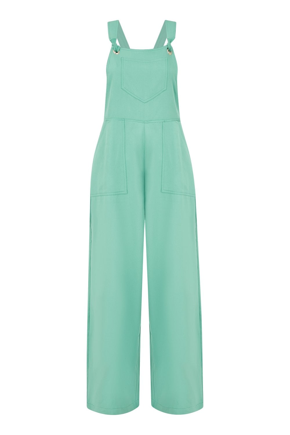 Yumi Mint Green Pocket Dungarees Yumi