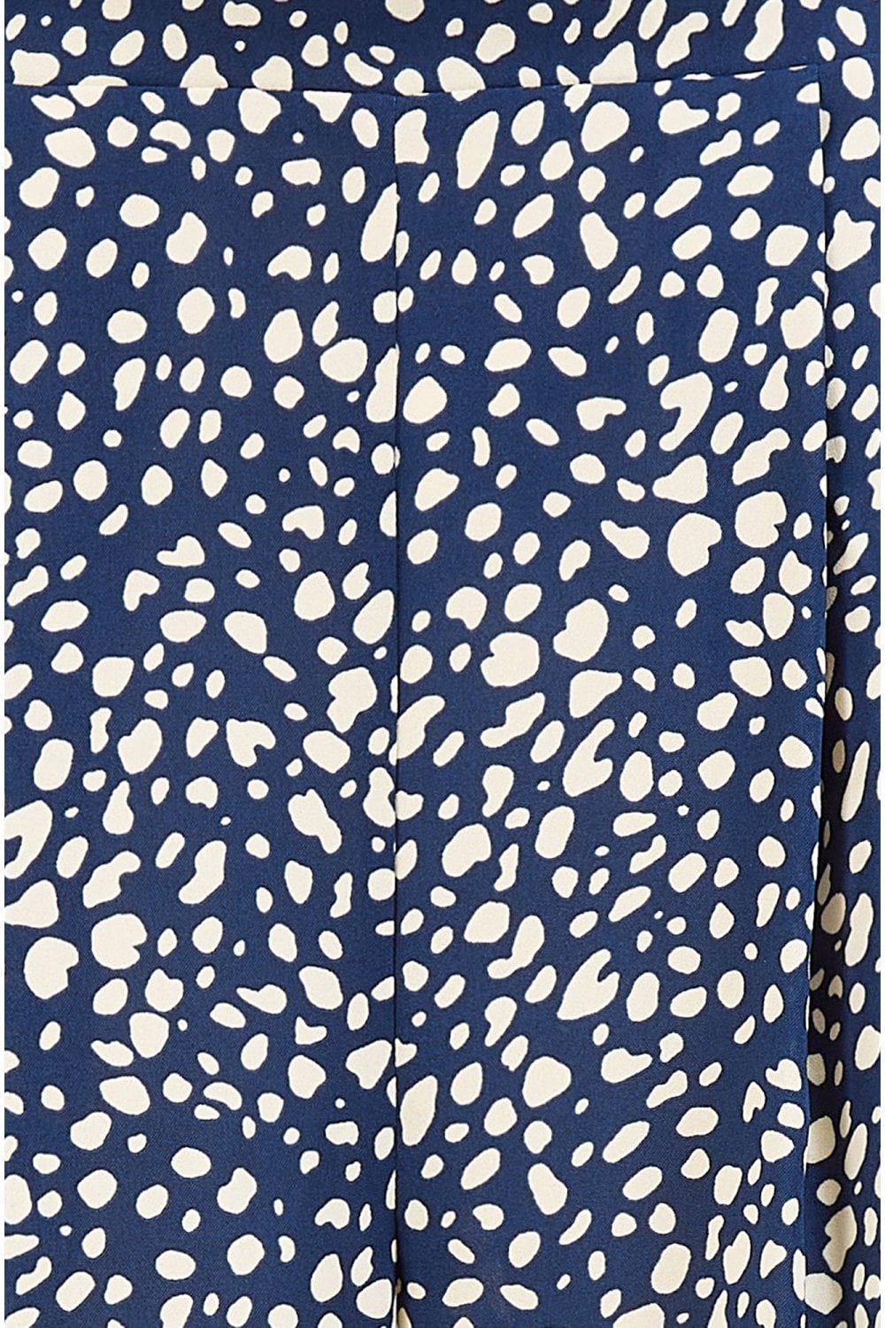 Yumi Navy Dash Print Culotte Trousers Yumi