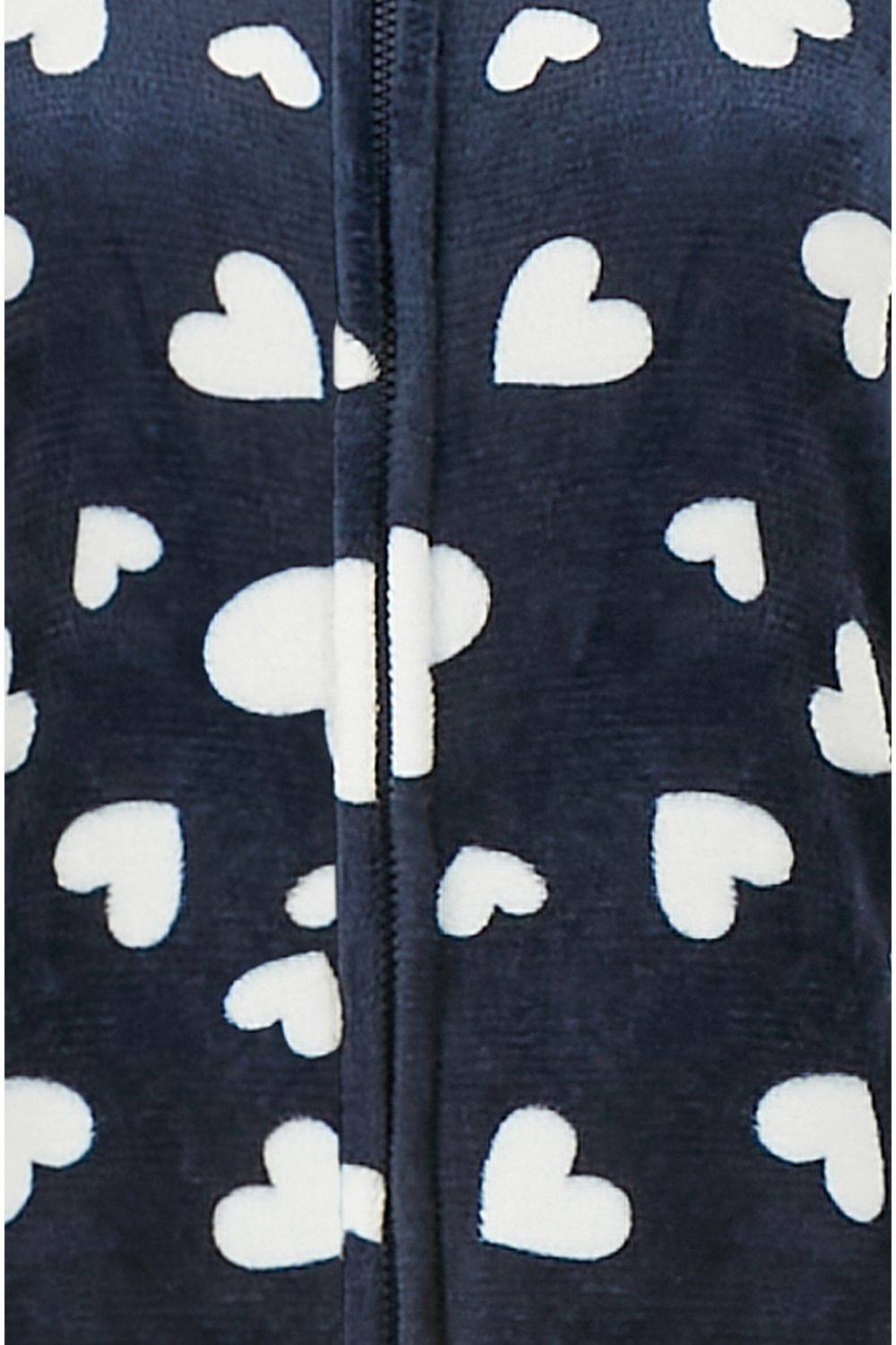 Yumi Navy Heart Super Soft Onesie With Pockets Yumi