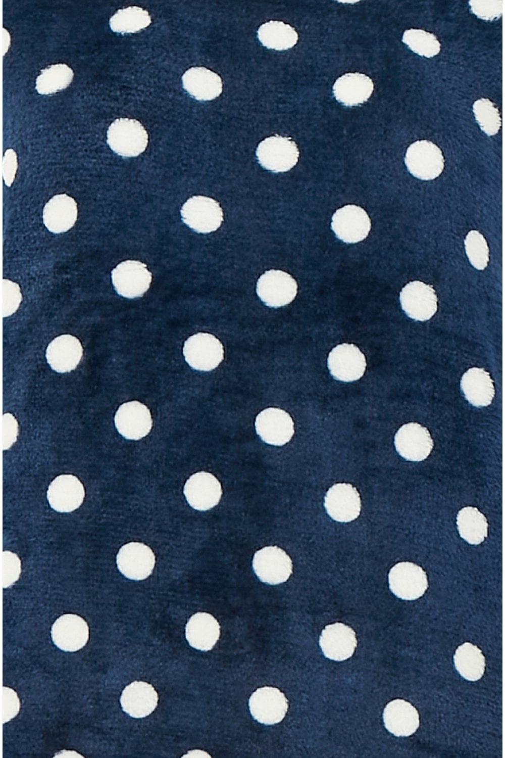 Yumi Navy Spot Super Soft Fleece Pyjamas Yumi