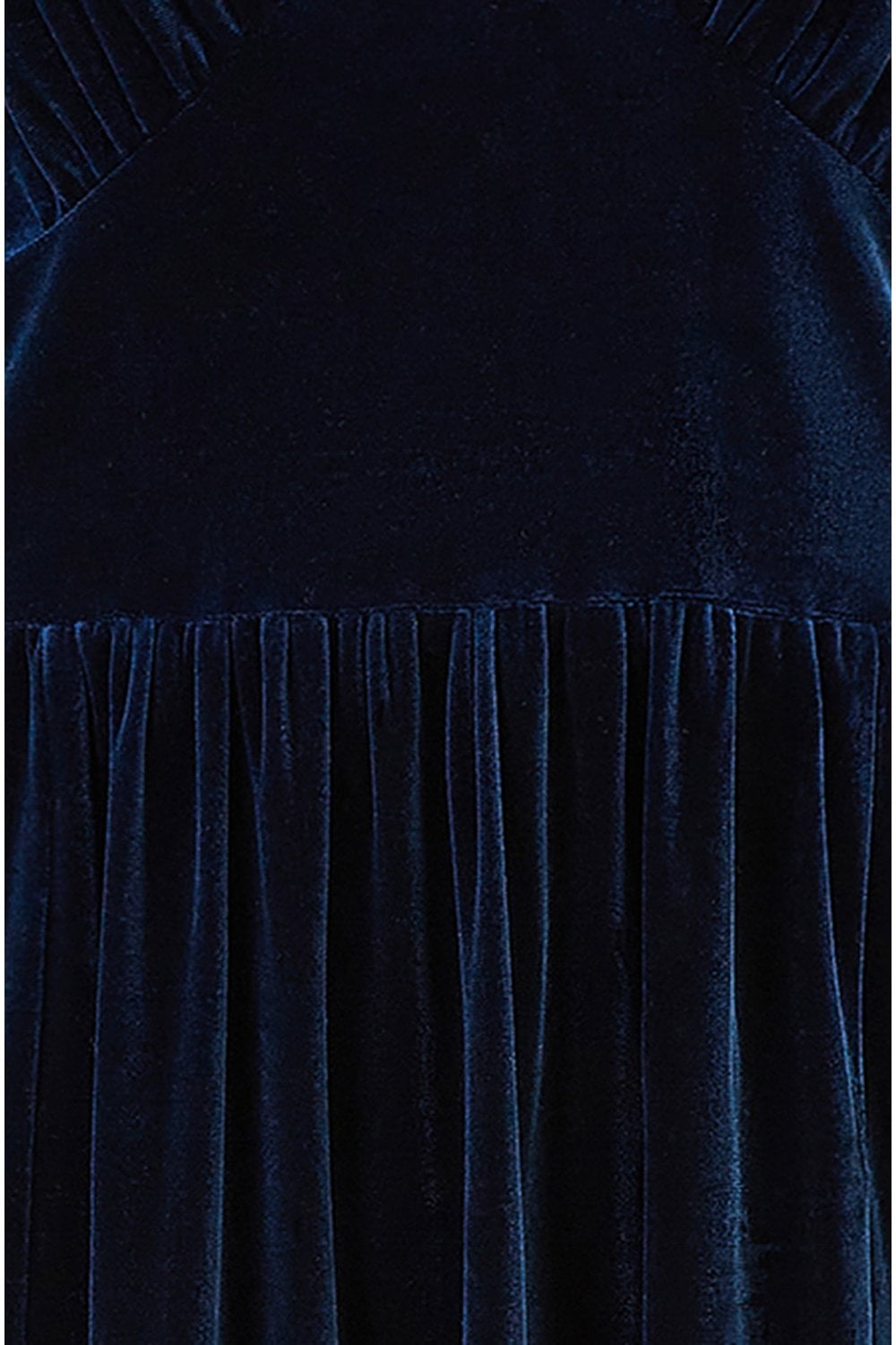 Yumi Navy Velvet Midi Dress Yumi