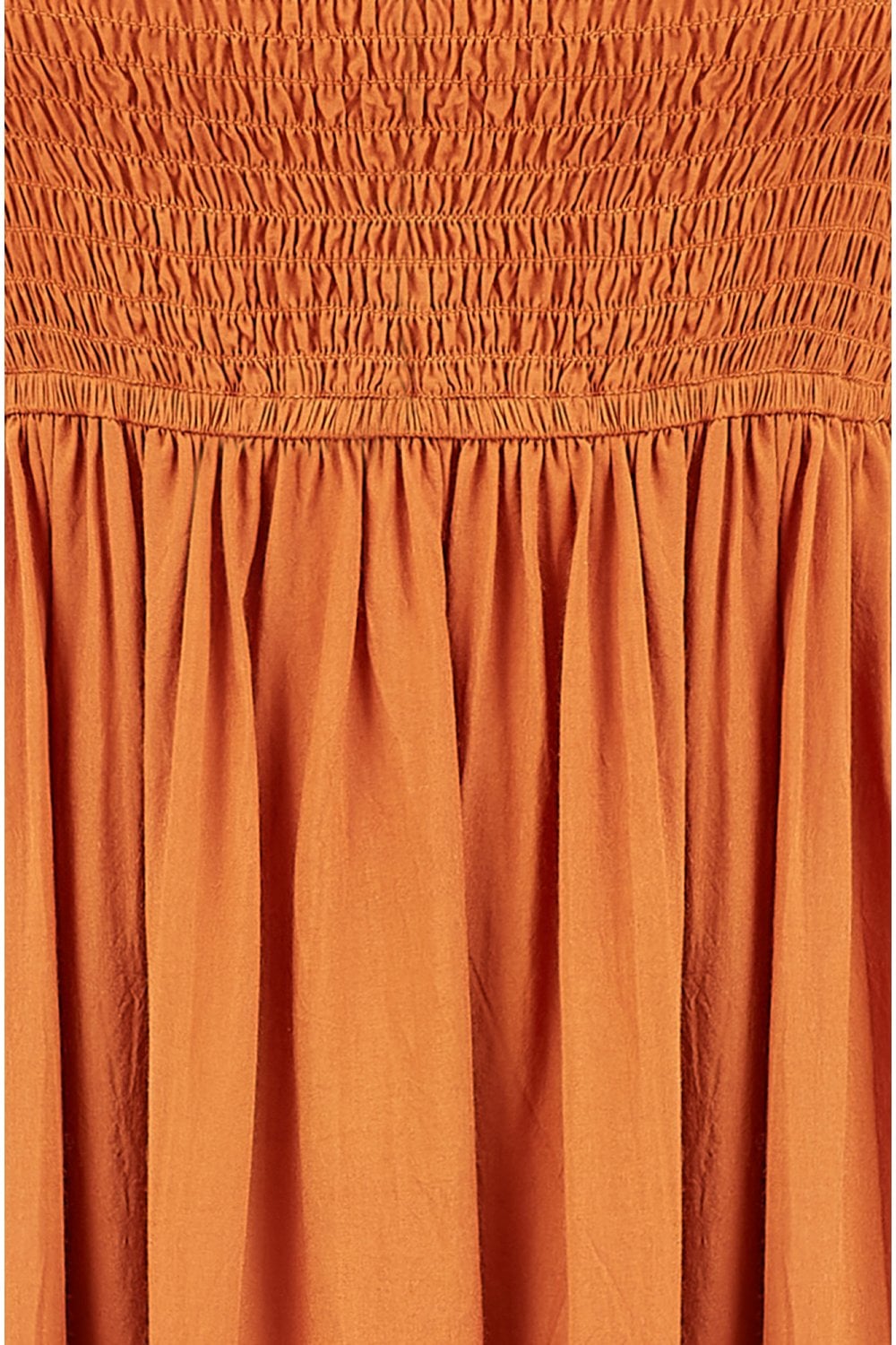 Yumi Orange Midi Sun Dress Yumi