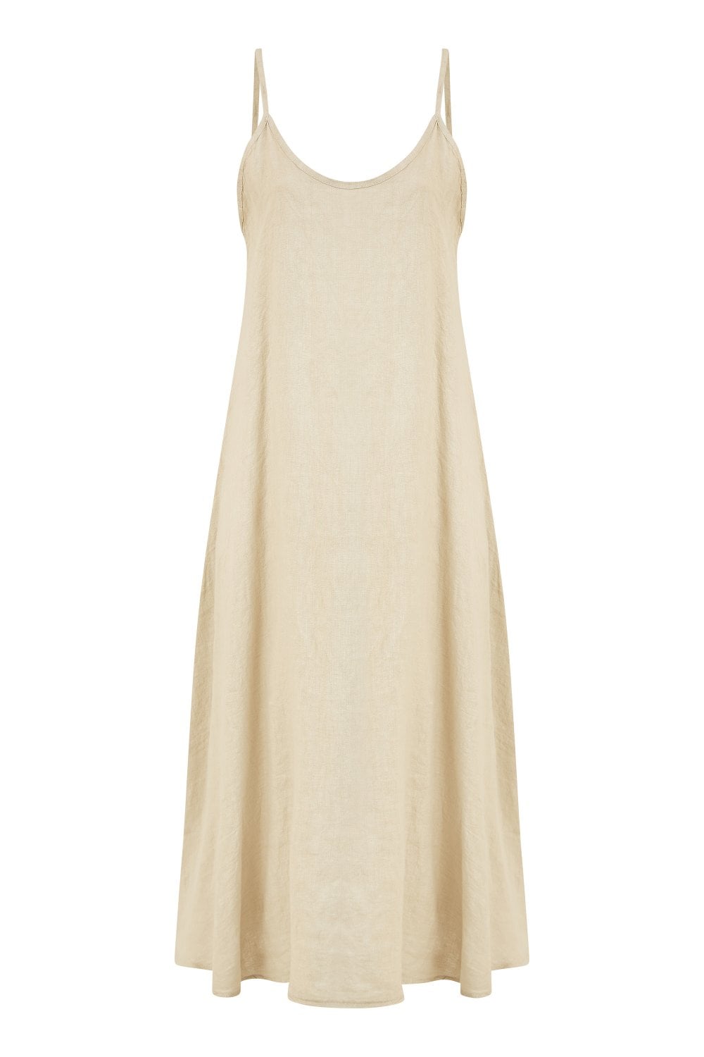 Yumi Stone Italian Linen Relaxed Fit Midi Sundress Yumi