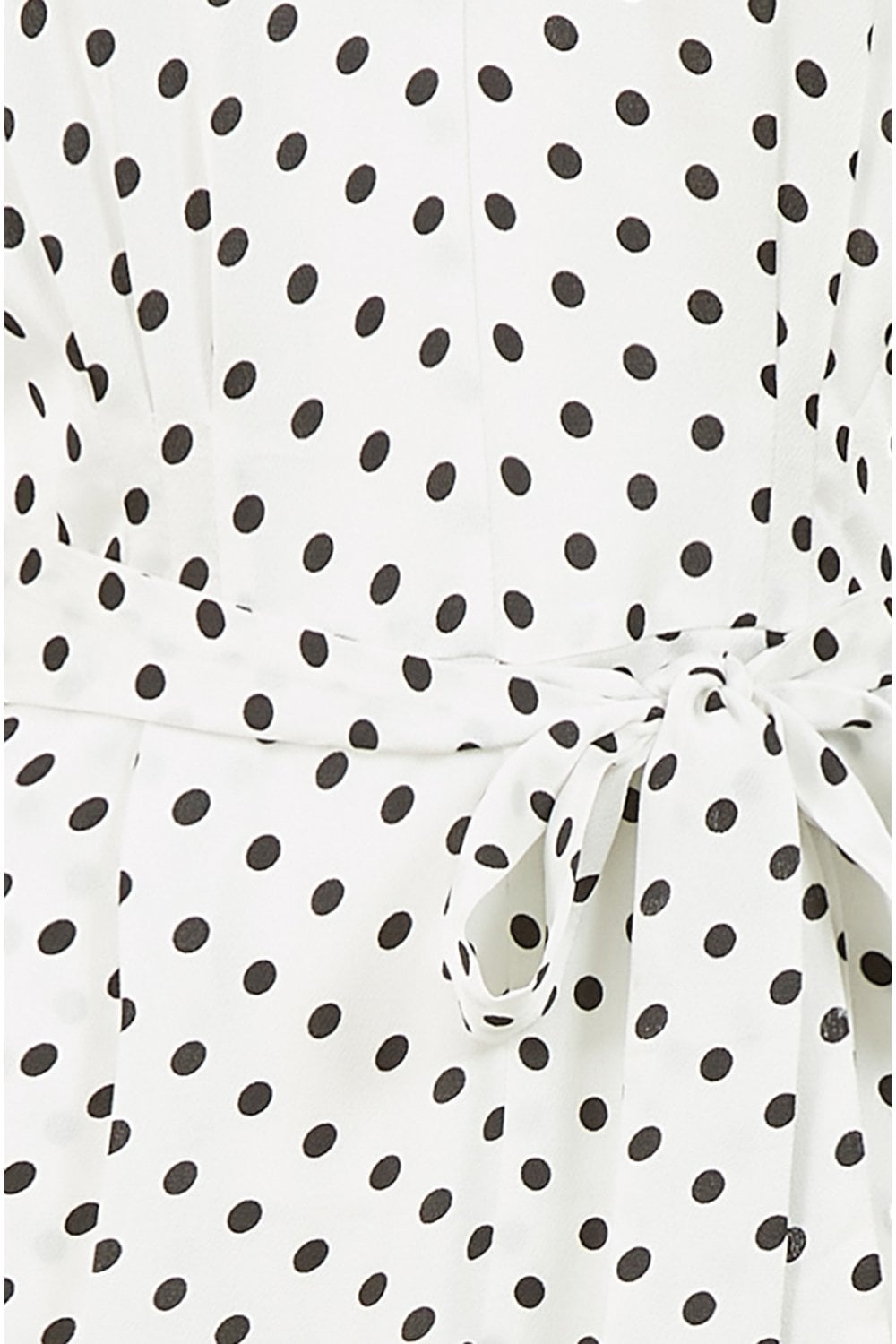 Yumi White And Black Polka Dot Jumpsuit Yumi