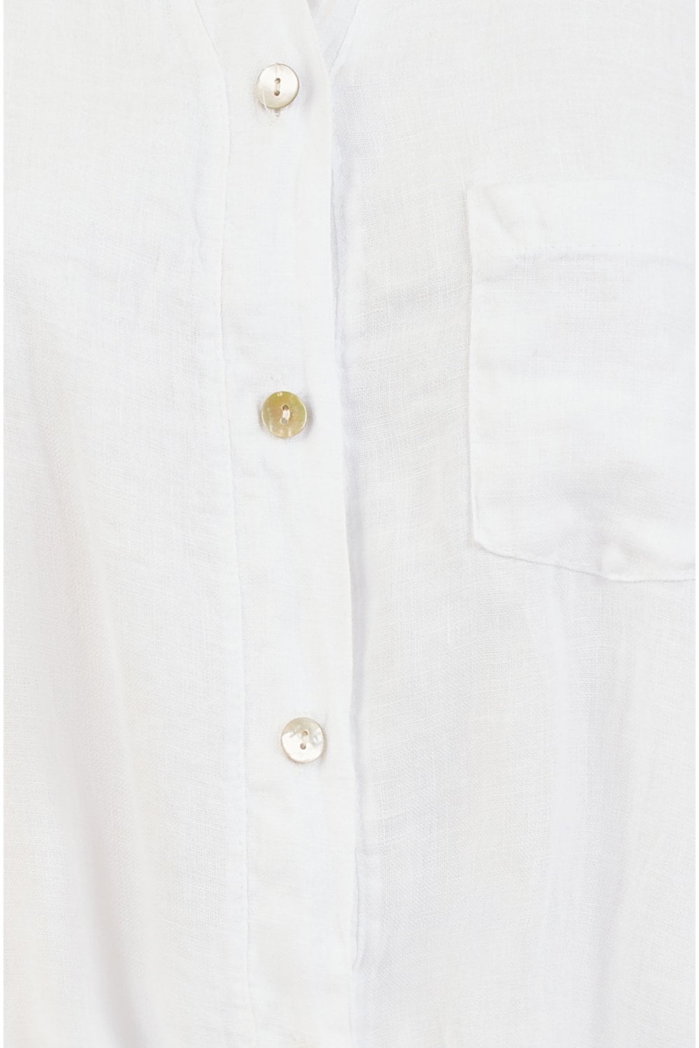 Yumi White Italian Linen Shirt Yumi