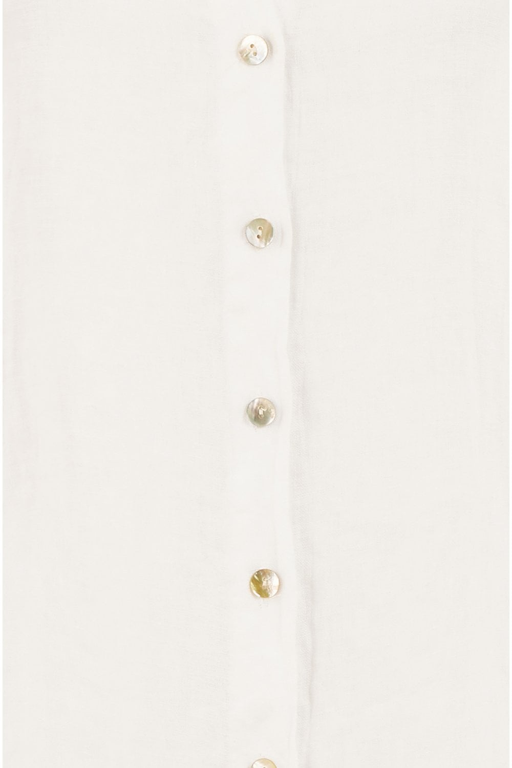 Yumi White Linen Relaxed Fit Longline Shirt Yumi