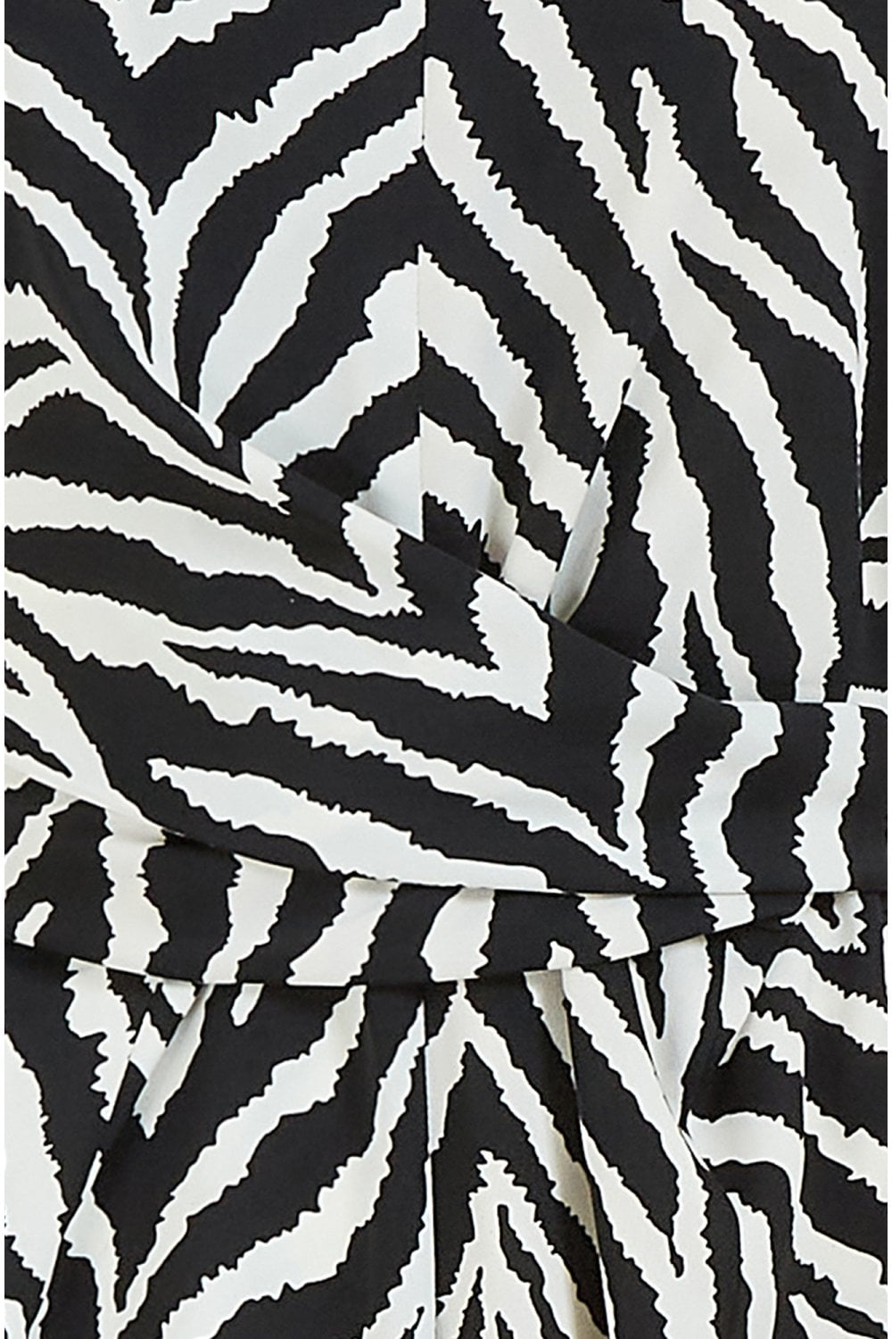 Yumi Zebra Print Satin Kimono Sleeve Wrap Dress Yumi