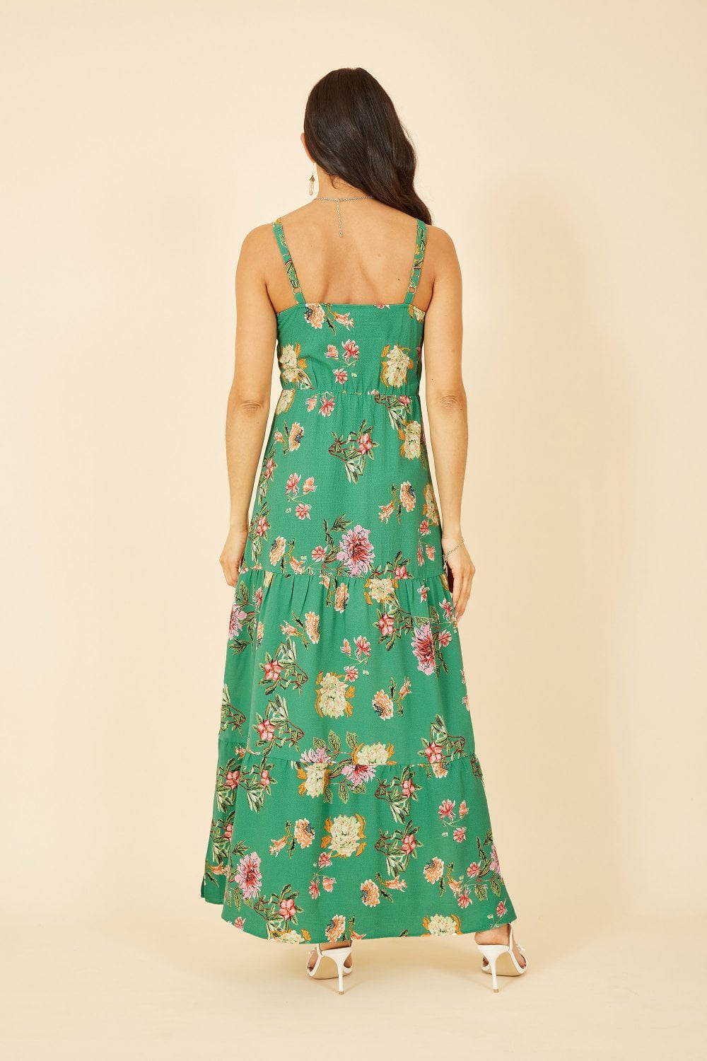 Forever new floral print tiered maxi dress in outlet multi